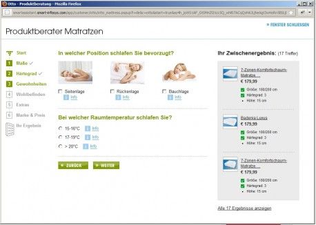 Point-Of-Sale Beratung in Online-Shops