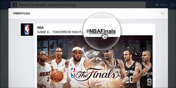 NBA Finals Facebook Hashtag