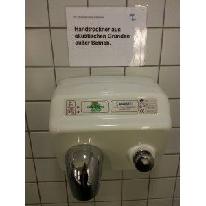 You know your blow dryer business is blown when you see this: in Bayern herrscht noch Recht und Ordnung. 