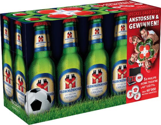Die Deckel-Jagd 2010, eine gelungene WM-Kampagne der Feldschlösschen Getränkegruppe, Schweiz