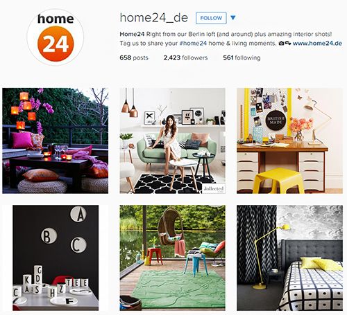 Shoppingkanal Home24 auf Instagram