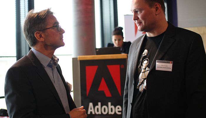 Andreas Helios, Senior Group Manager Enterprise Marketing Central Europe, Adobe Systems. im Gespräch mit Karl Kratz, Online Marketing-Urgestein
