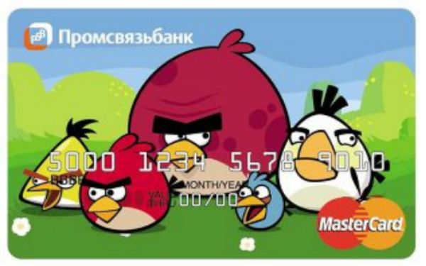 Angry Birds jetzt auch als Kreditkarte