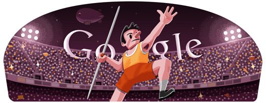Google Doodle von heute: Speerwerfen