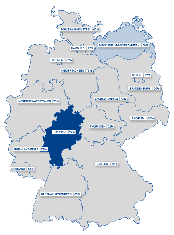 Social Media-Landkarte Deutschland