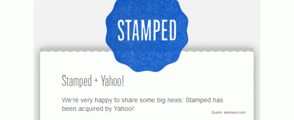 Yahoo schluckt Social Start-Up Stamped