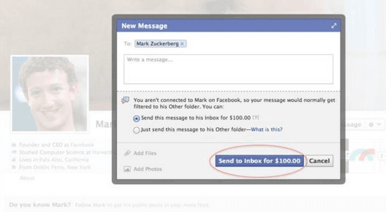 Facebook-Nachrichten zukünftig kostenpflichtig?