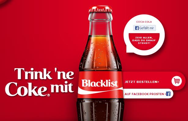 Anthrax, Mumusaft und Dirtysanchez: Blacklist für „Trink ’ne Coke mit“ geleakt