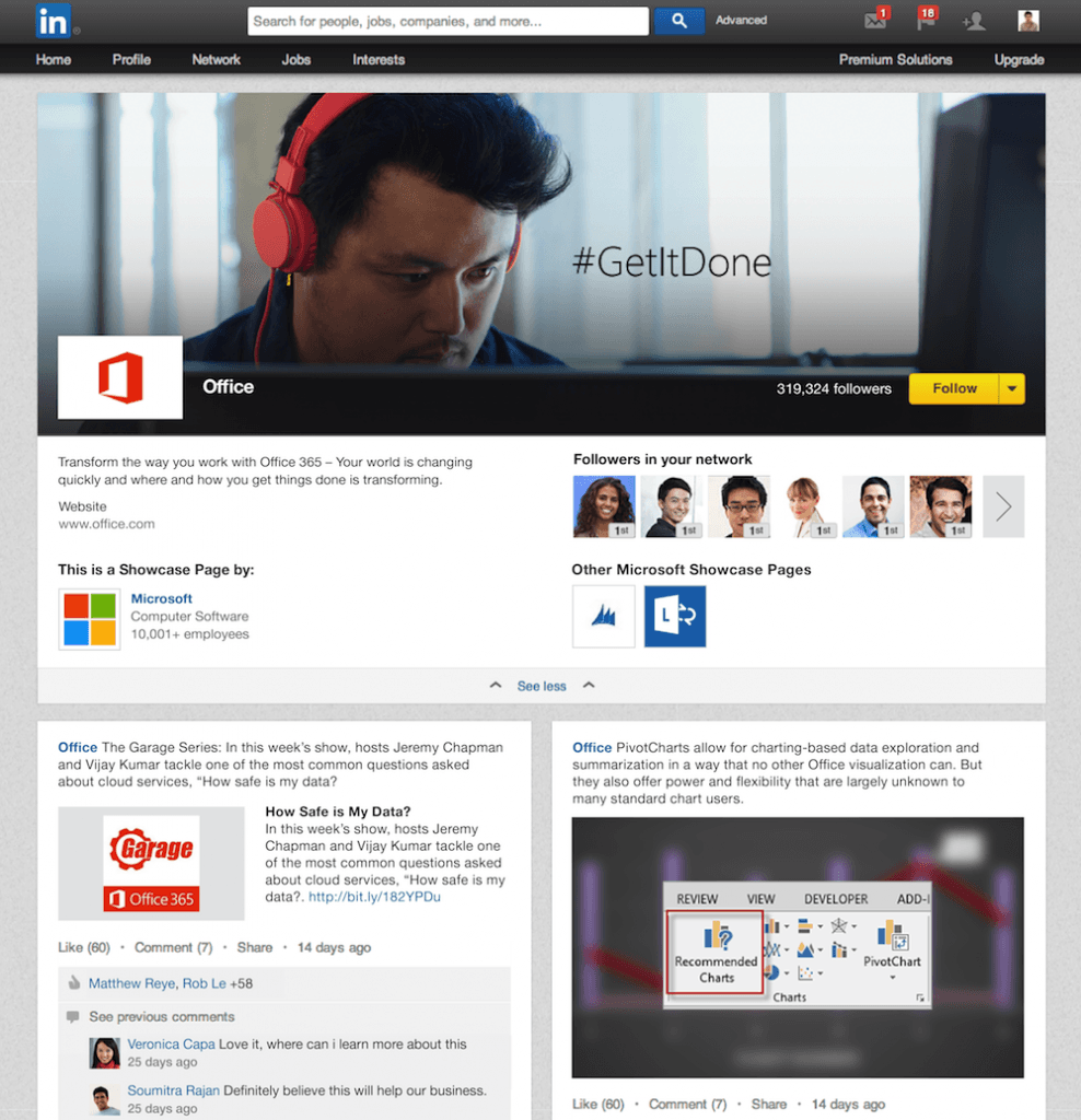 LinkedIn Showcase Pages verbessern die Unternehmenskommunikation