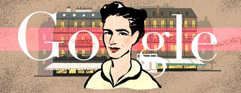 Google Doodle von heute: Simone de Beauvoir – eine der bekanntesten Intellektuellen Frankreichs