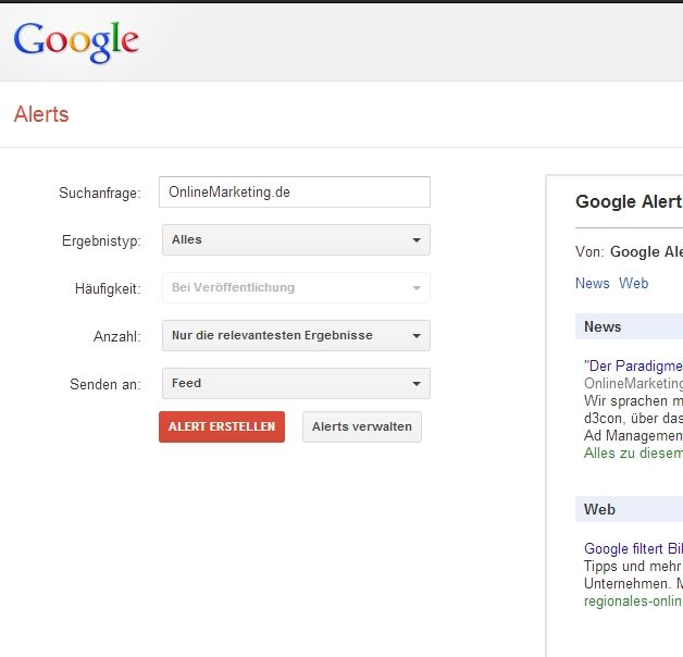 Google Alerts: Redesign macht die Funktion übersichtlicher und kompatibler