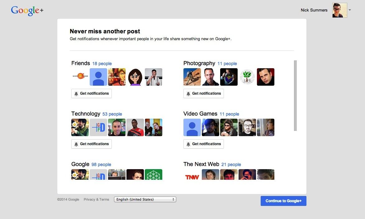 Google fördert mit einstellbaren Push- und E-Mail-Benachrichtigungen das Engagement auf Google+
