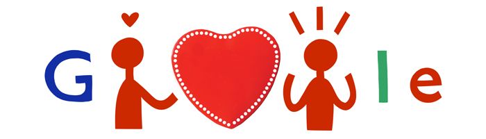 Google Doodle von heute: Valentinstag