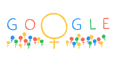 Google Doodle von heute: Frauentag 2014 – in 25 Ländern ein gesetzlicher Feiertag