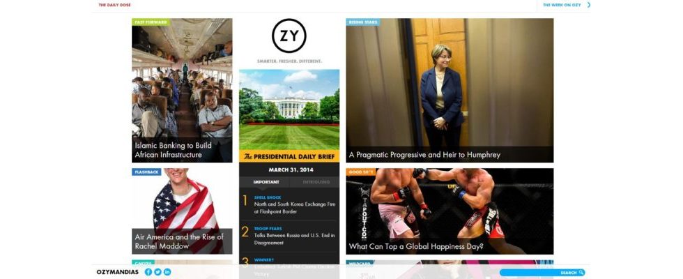 Axel Springer investiert in den Content Curator OZY