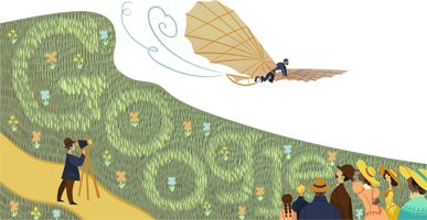 Google Doodle von heute: Otto Lilienthal – der erste Mensch, dem ein Gleitflug gelang