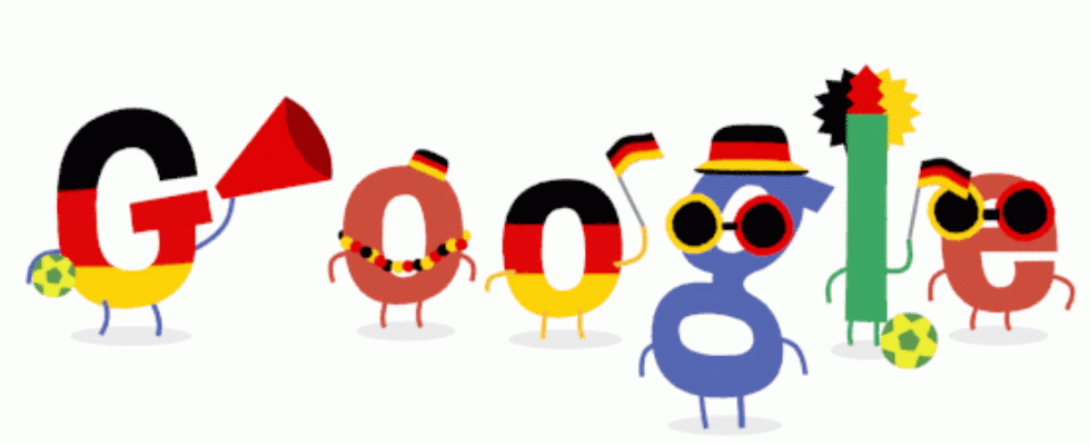 Google Doodle von heute: Deutschland bei der Weltmeisterschaft „SCHLAAAAND!“