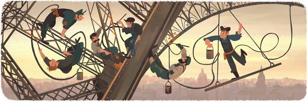 Google Doodle von heute: Wann wurde der Eiffelturm eröffnet?