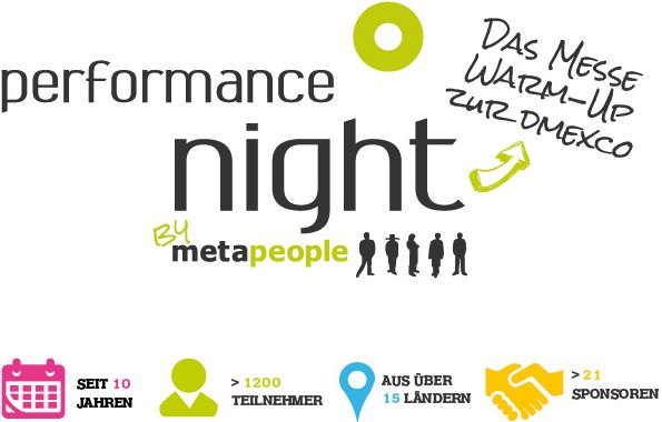 Ab heute beginnt die Anmeldephase zur metapeople Performance Night 2015