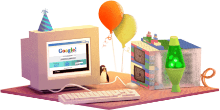 Google Doodle von heute: Googles Geburtstag