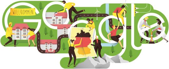 Google Doodle von heute: Wiedervereinigung