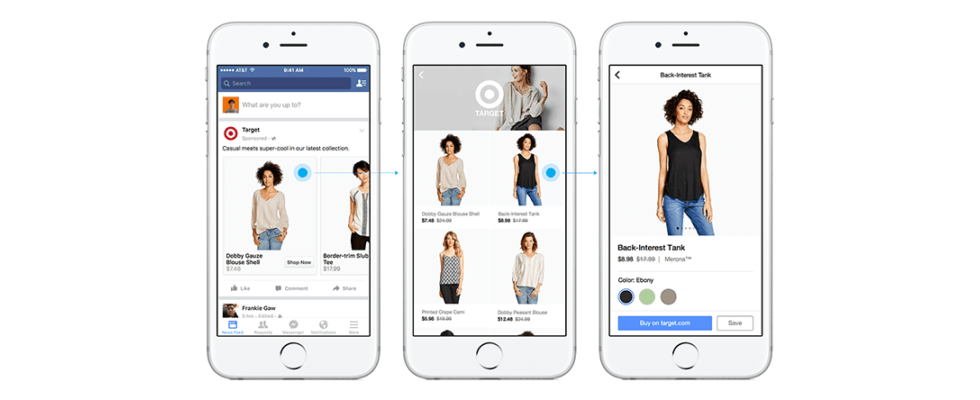 Facebook Shopping Feature: Connecting People to Brands and Products on Mobile