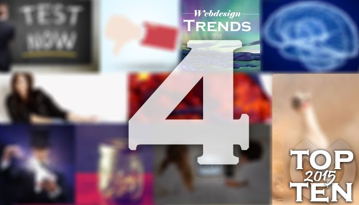 Top Ten 2015: Platz 4 – Webdesign 2016: Auf diese 6 Trends sollten Marketer sich einstellen