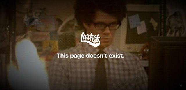 Die 404 Seite von Larkef