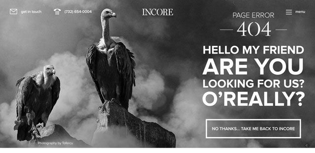 Die Incore 404-Error-Page