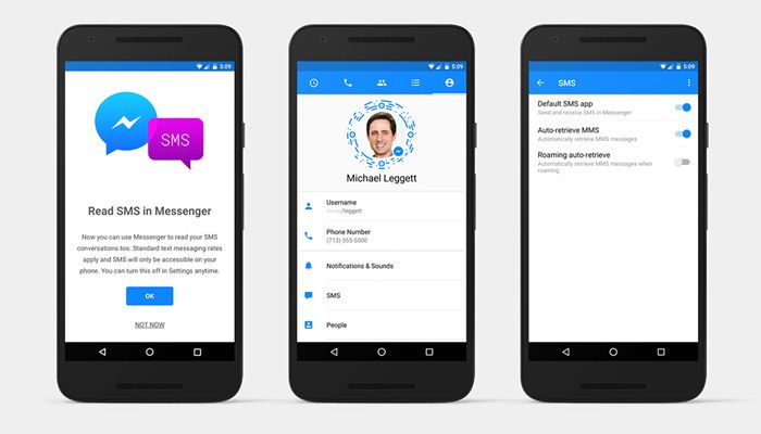 Facebook: SMS können jetzt in den Messenger integriert werden