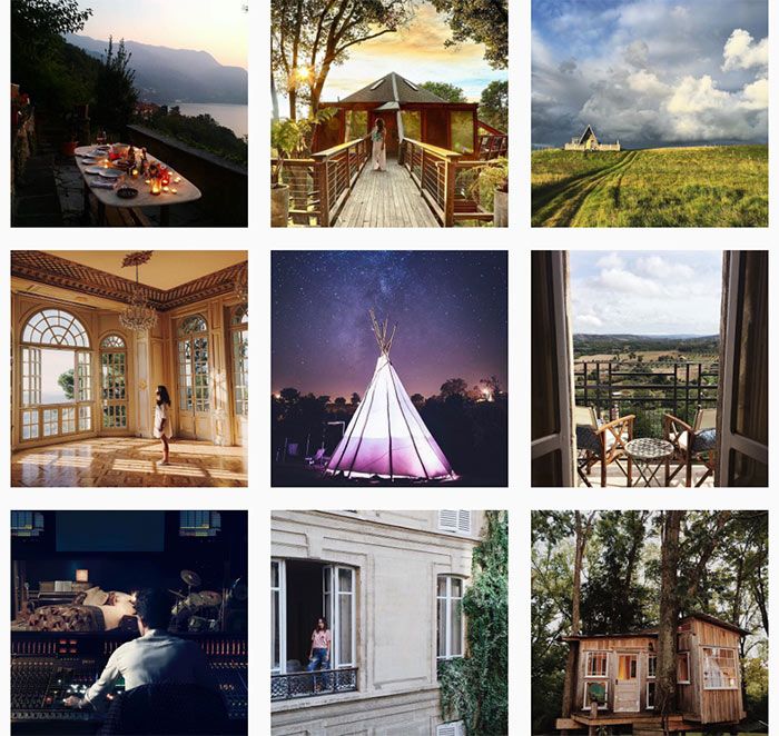 Der Instagram Kanal von Airbnb: Nahezu jedes gepostete Foto erzielt wenigstens 15.000 Likes. © Screenshot Instagram