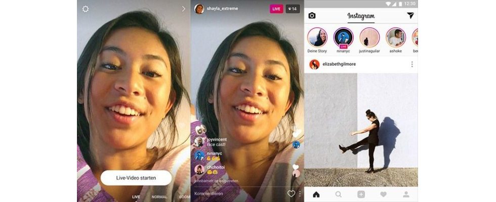 Instagram: Update mit Live Videos und selbstlöschenden Inhalten in Direct