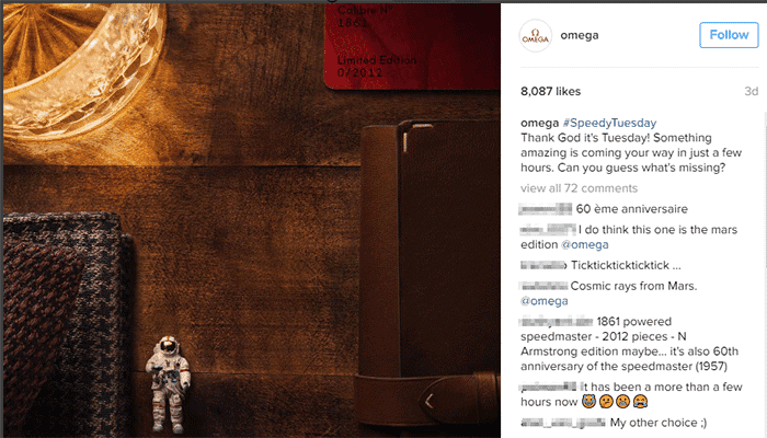 10,9 Mio. Euro Umsatz in 4 Stunden: Wie Omega Instagram an nur einem Tag durchspielte