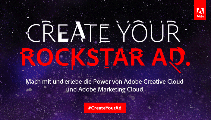 Create your Rockstar Ad – Adobe live bei den Online Marketing Rockstars 2017