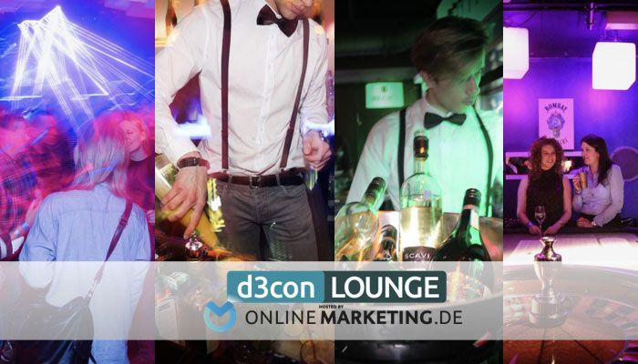Abendprogramm zur d3con: Lounge und Dinner hosted by OnlineMarketing.de