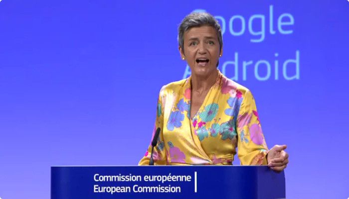 4,3 Milliarden Euro Strafe für Google von der EU verhängt