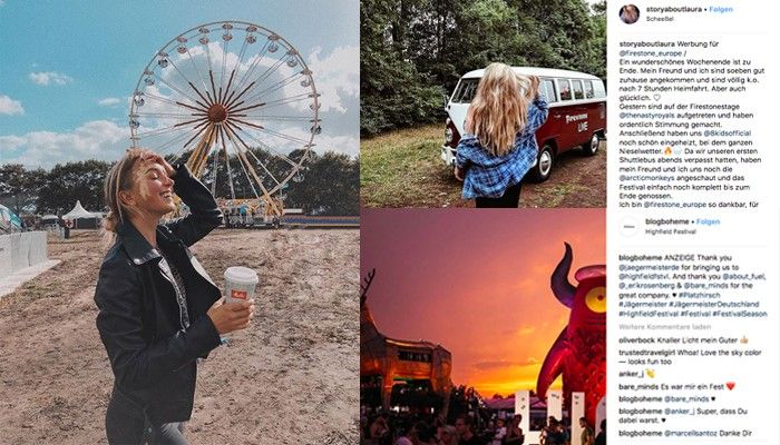 Influencer Marketing x Festivals: Wie Brands zur Festival Season mit Instagram-Sternchen zusammenarbeiten