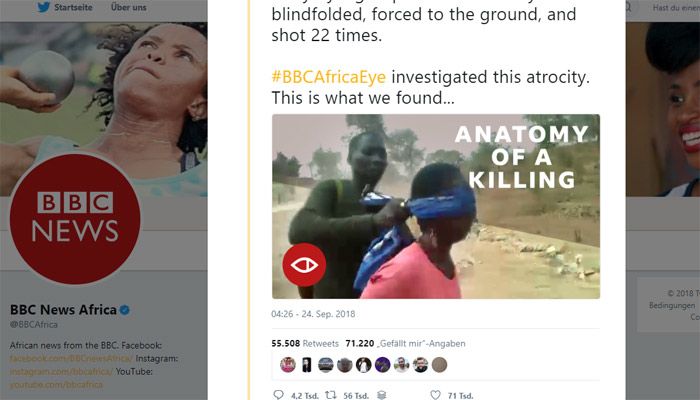 Beeindruckender Journalismus auf Twitter: BBC legt Bericht über Hinrichtungen offen und geht viral