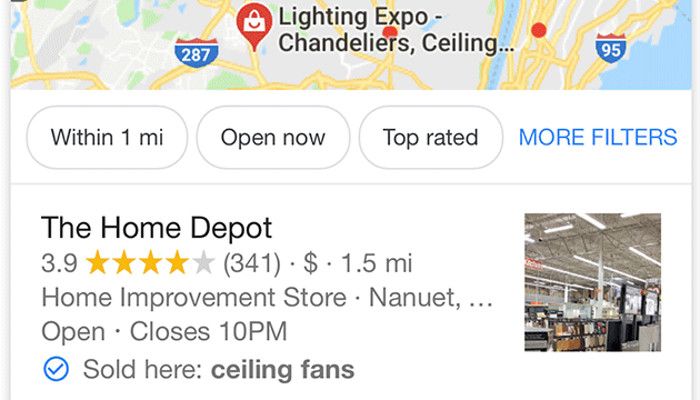 Google experimentiert mit Sold Here Tag für die Local Packs