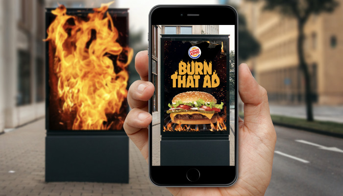 Burger King lässt Kunden Werbung der Konkurrenz verbrennen