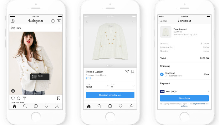 Instagram testet In-App Checkout für Shopping