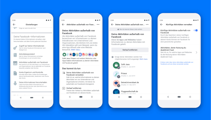Mehr Kontrolle: Nutzer können Daten zu Aktivitäten außerhalb von Facebook löschen