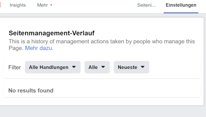 Facebook: Neues Page Management History Feature sorgt für Transparenz