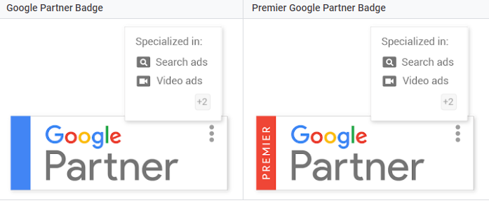 Screenshot: Die Partner-Logos aus Googles Partners-Programm