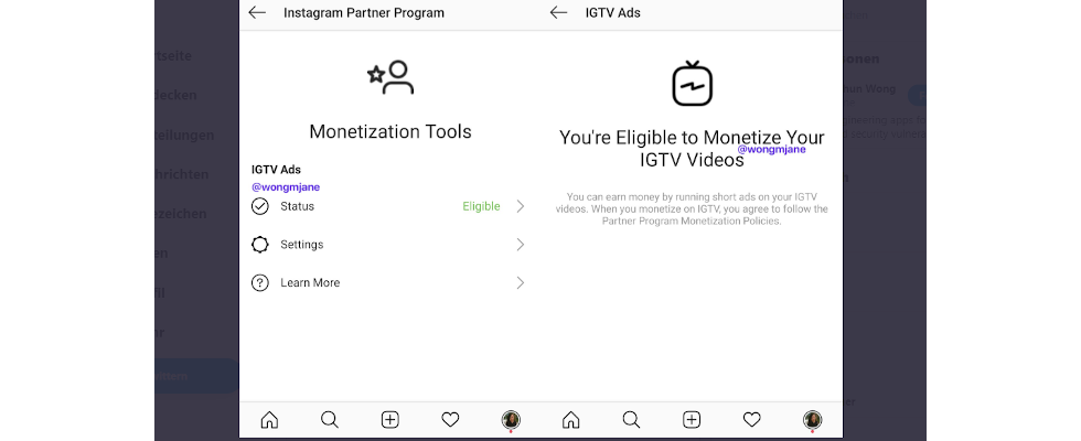 Monetarisierung für Creator: Instagram testet Ads für IGTV