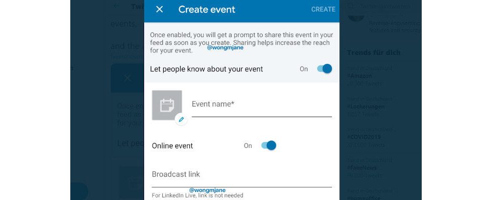 LinkedIn arbeitet am Broadcast Link für Online Events