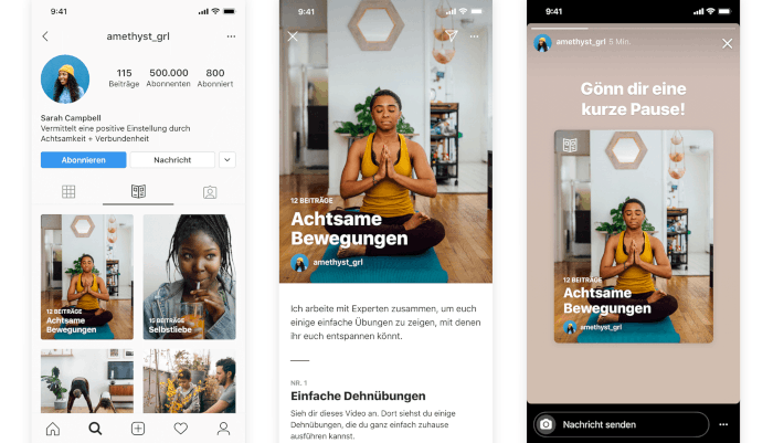 Neue Profiloption bei Instagram: Guides sammelt Posts an einem Ort