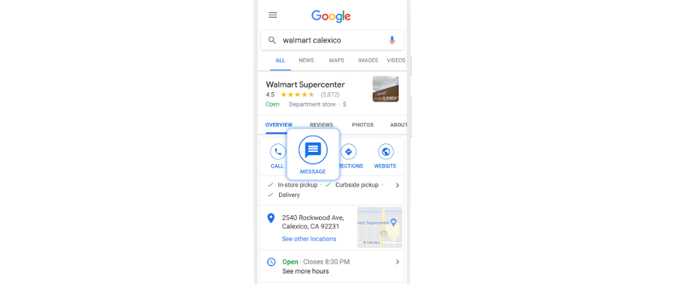 Google erweitert Business Messages via Maps und Search für alle Unternehmen