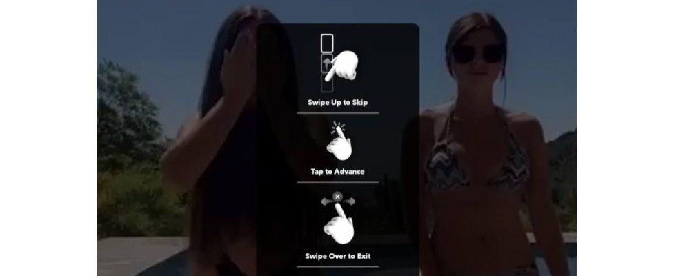 Snapchat: Vertikale Swipe-Bewegung bei TikTok geklaut