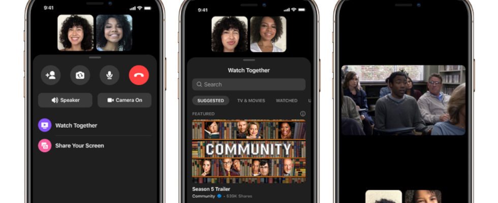 Watch Together: Facebook Co-Watching Feature für den Messenger launcht